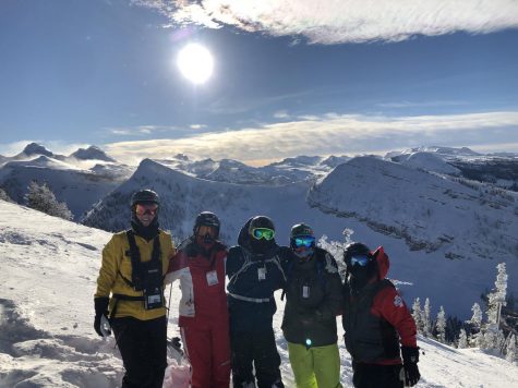 Skyline Skiers, Snowboarders Slide the Slopes